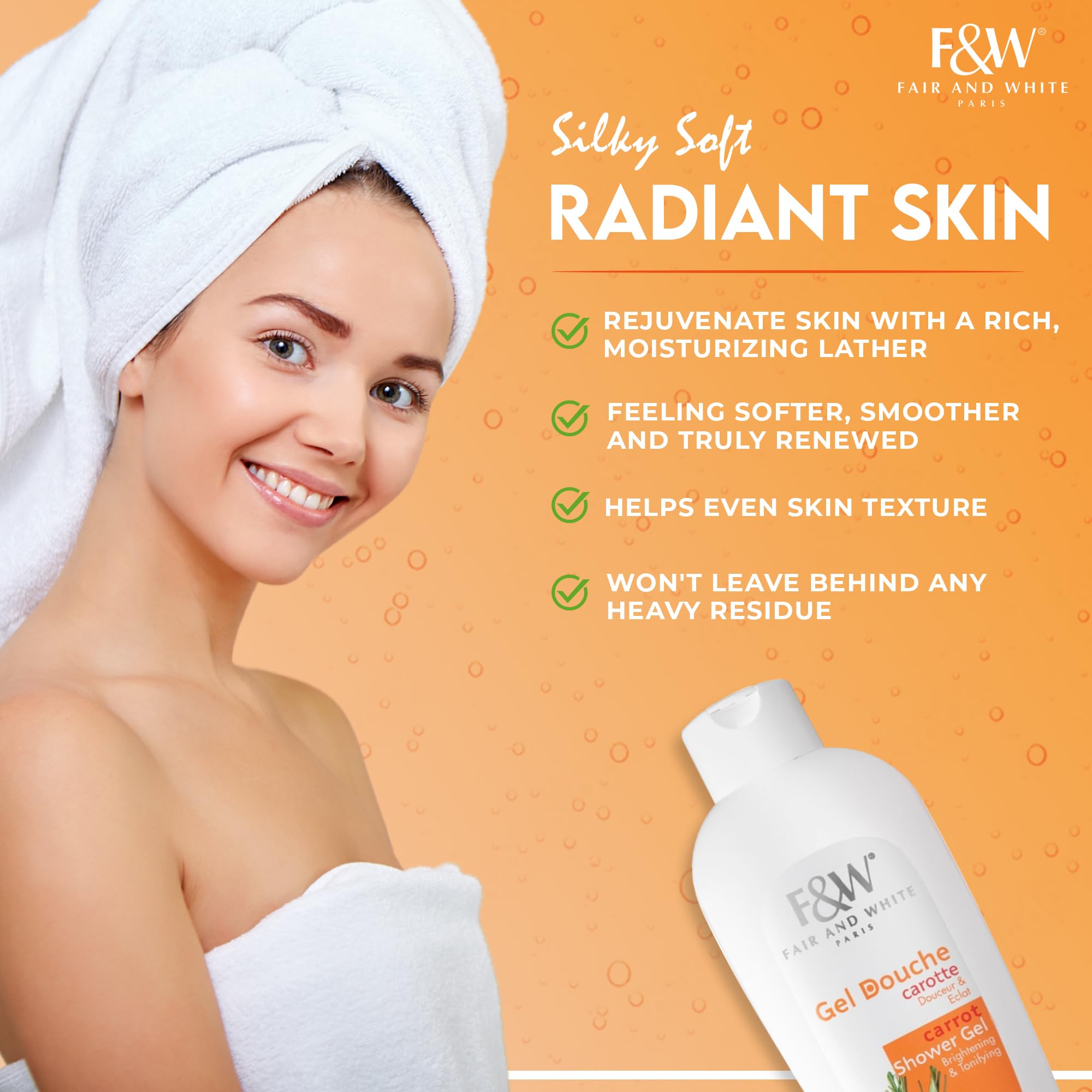 Fair and White Original Carrot Shower Gel 1000 ml