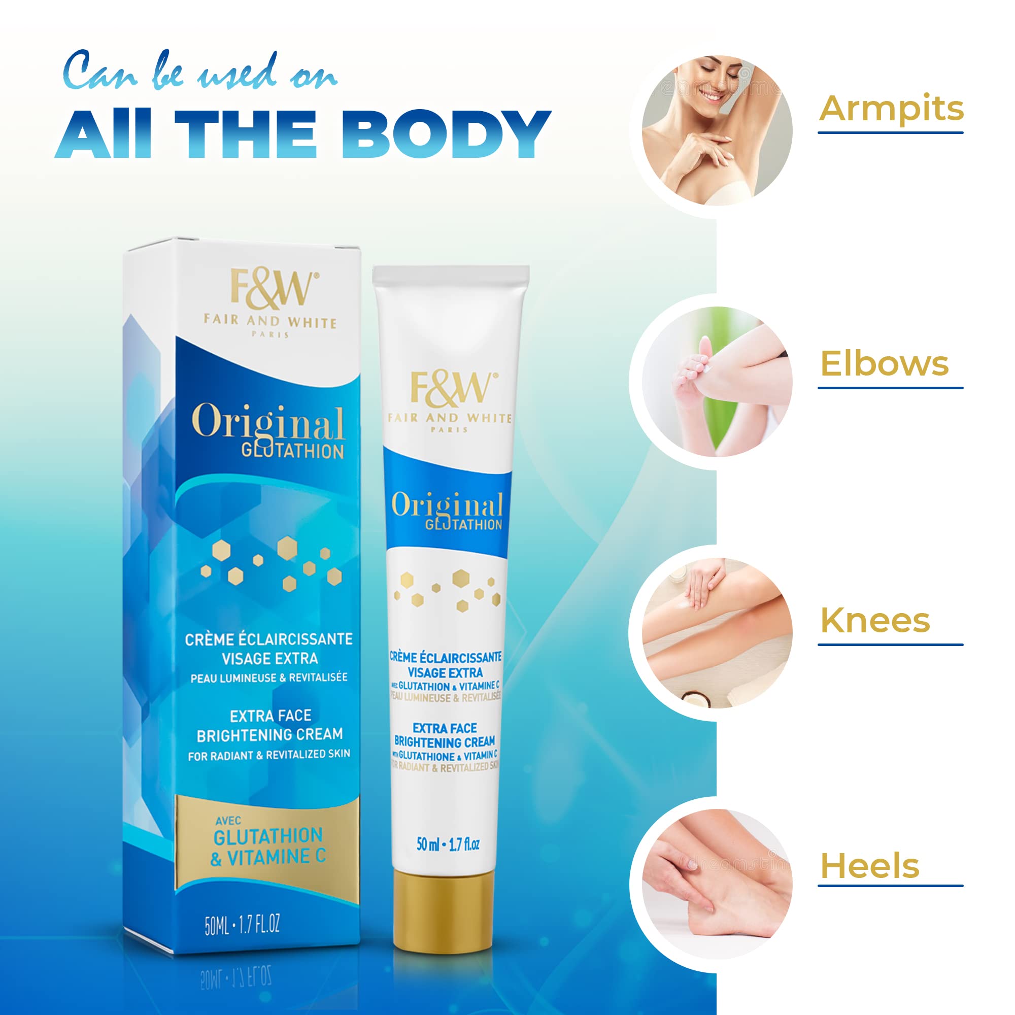 Fair & White 50ml, Original Glutathione Brightening Cream