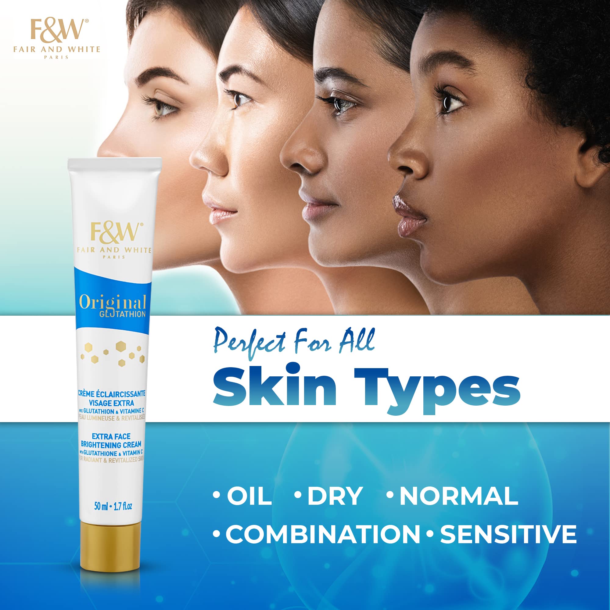 Fair & White 50ml, Original Glutathione Brightening Cream