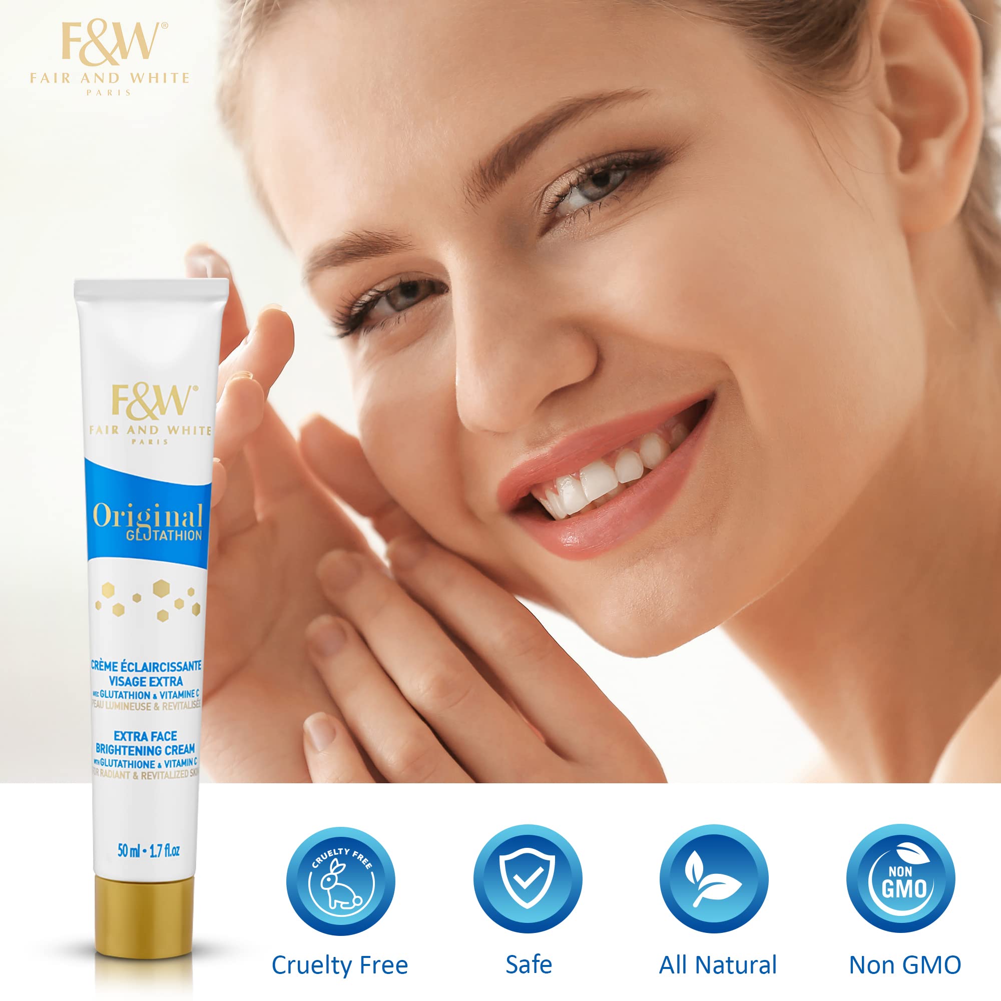 Fair & White 50ml, Original Glutathione Brightening Cream