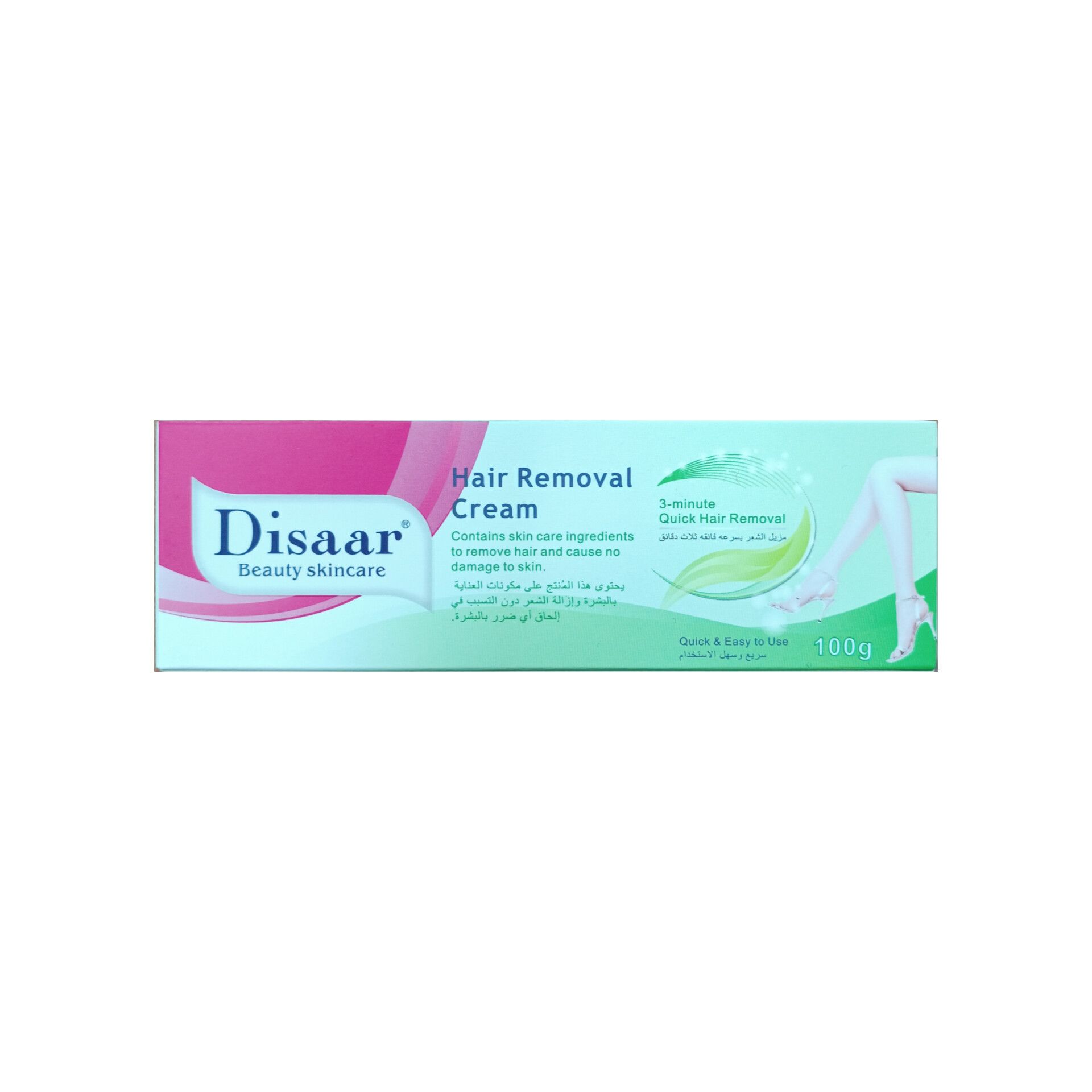 Disaar Hair Removal Cream. Dry Skin Hair Removal Cream. 5 - Minutes Quick Hair Removal. Quick and Easy to Use. 100g