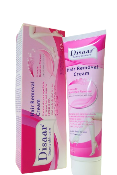 Disaar Hair Removal Cream. Normal Skin Hair Removal Cream. 5- Minutes Quick Hair Removal. Quick and Easy to Use.