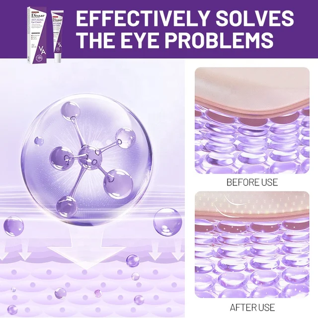 Disaar Retinol And Nicotinamide Firming Eye Cream for Dark Circles and Puffy Eyes 75g