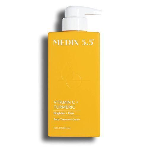 MEDIX 5.5 Vitamin C+ turmeric  Cream Face & Body Lotion Moisturizer | Anti Aging Skin Care Firming & Brightening Cream Diminishes The Look Of Uneven Skin Tone, Age Spots, & Sun Damaged Dry Skin 444ml