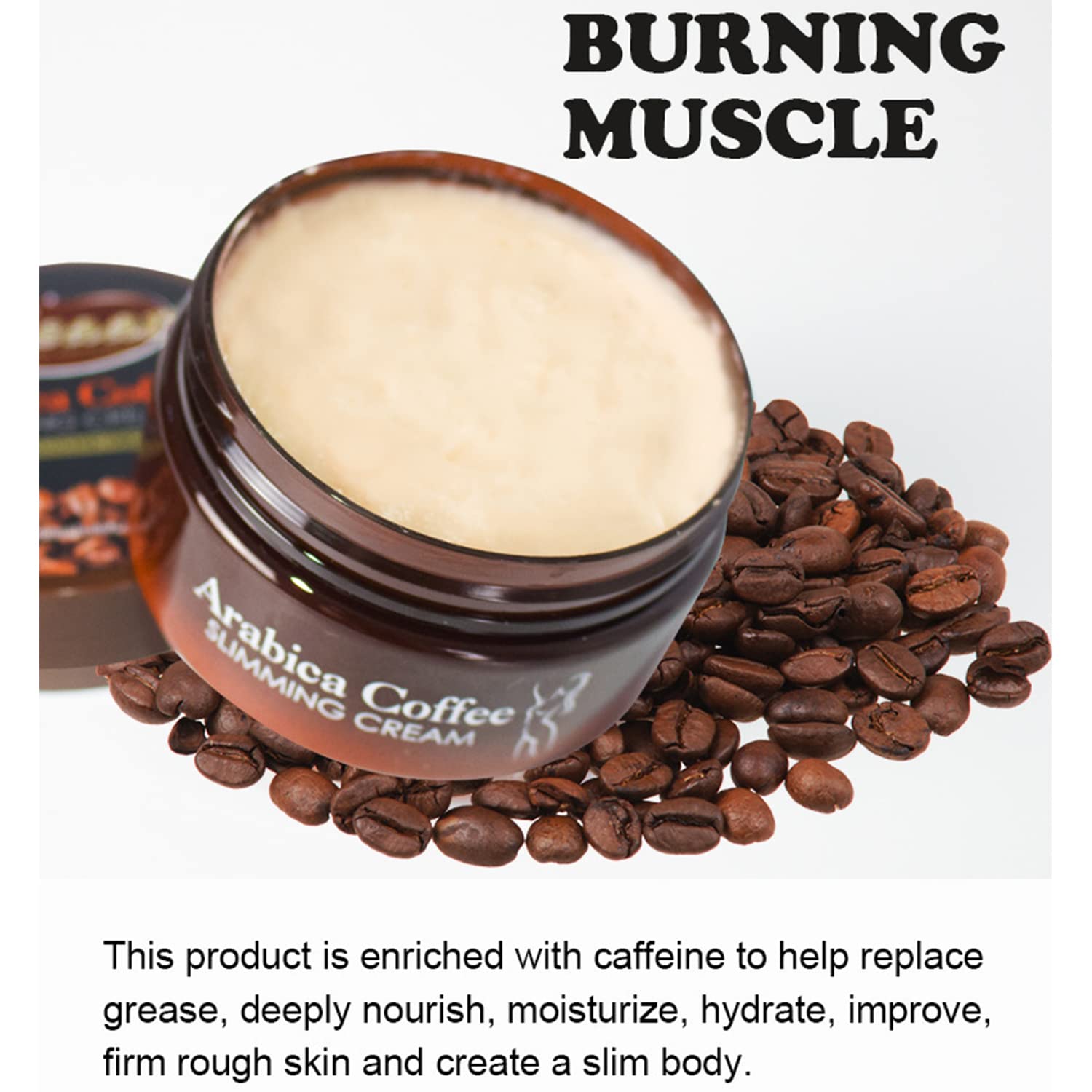 DISAAR Beauty Arabica Coffee Slimming Cream Cellulite Treatment Weight Loss Burner 120ml