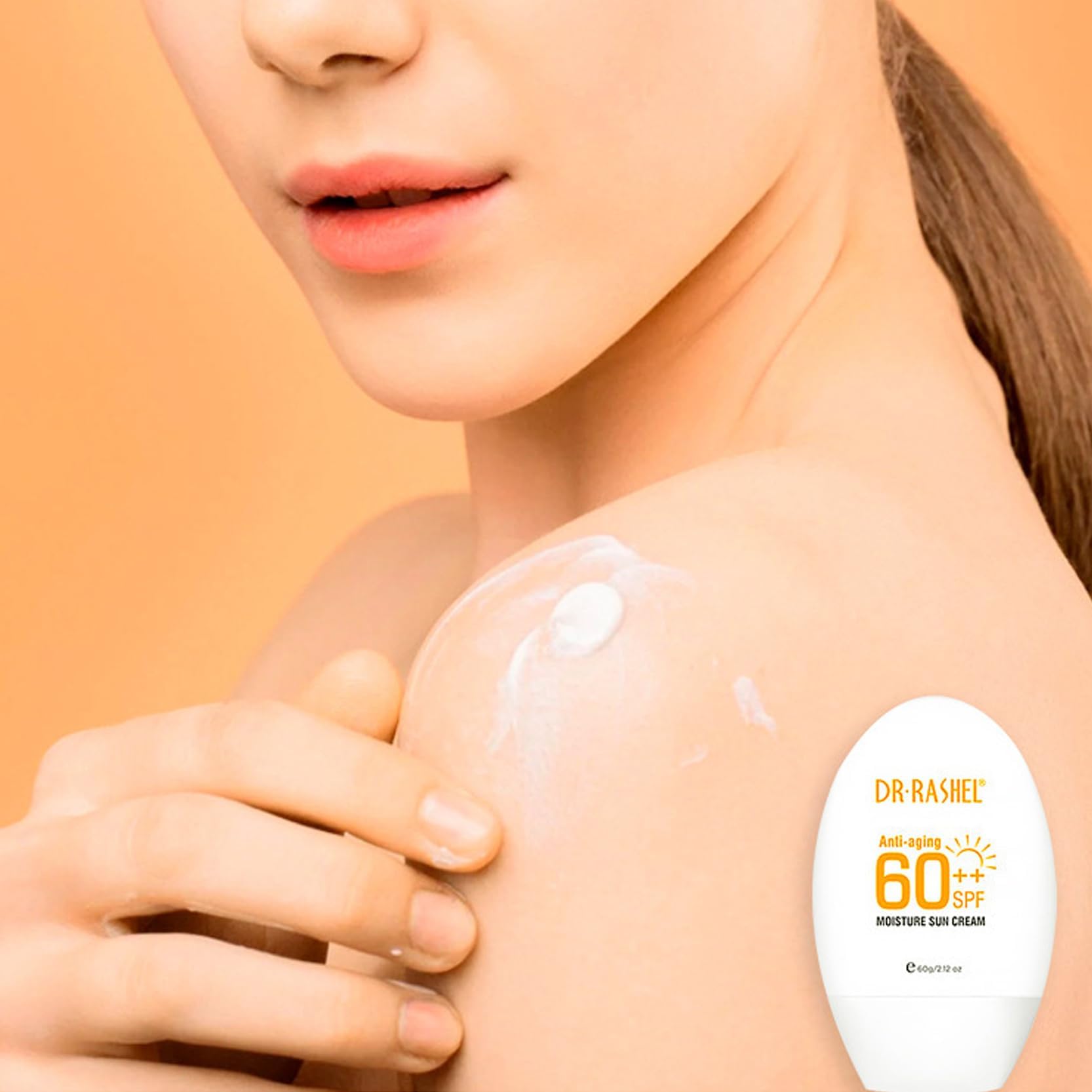 Dr Rashel Sunscreen SPF 60++, Travel Size Sunscreen Sun Protection Kit - Anti Aging Moisture Sun Cream, After Sun Smoothing & Cooling Gel, Face & Body Sunscreen Lotion, Beach Essentials for Women