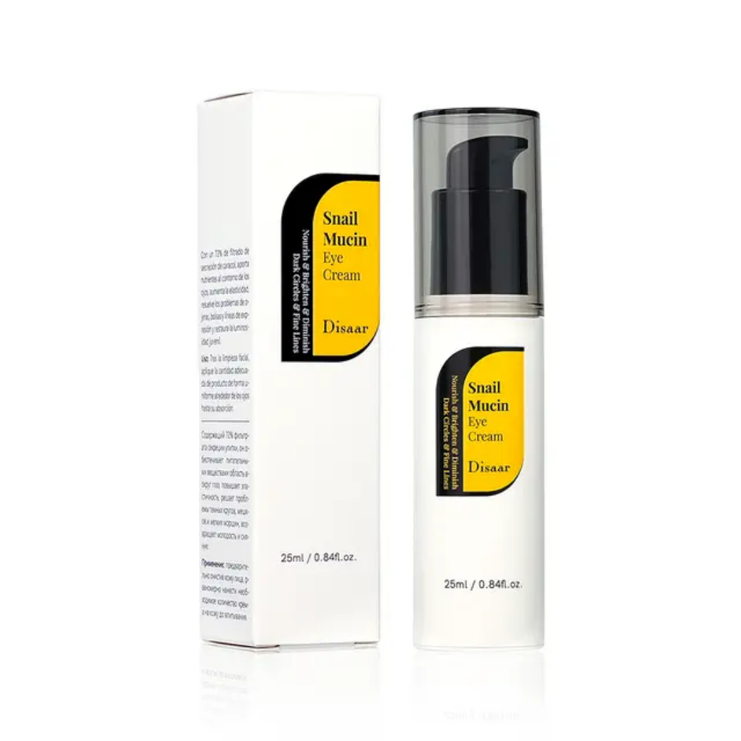 Disaar Snail Eye Cream, Brightening Under Eye Cream with Snail Mucin&Retinol, Eye Cream Anti Aging for Fine Lines&Dark Circles, Eye Bags Remover Women&Mens Eye Cream, Eye Care Products for All Skin