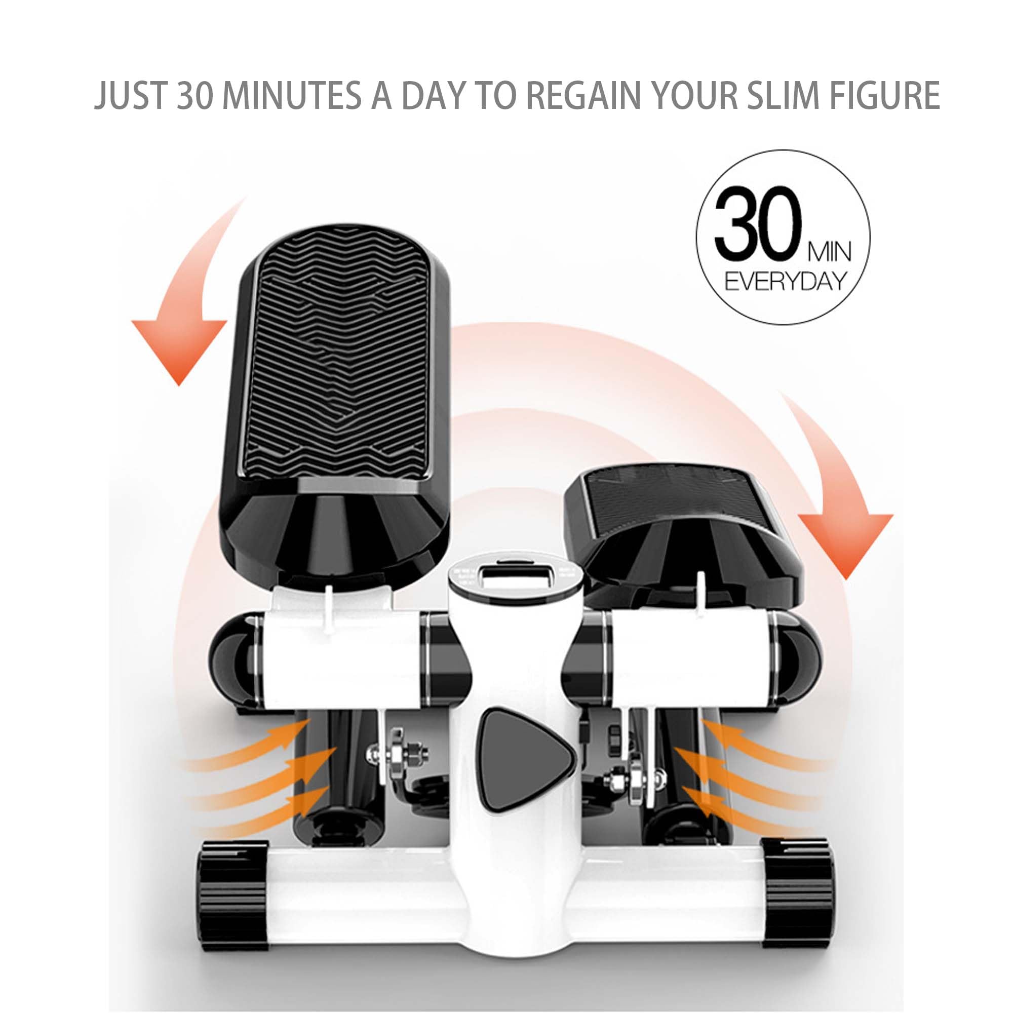 Mini Steppers for Exercise at Home with Resistance Band,Stair Stepper for Home,Exercise Home Workout Equipment for Full Body Workout