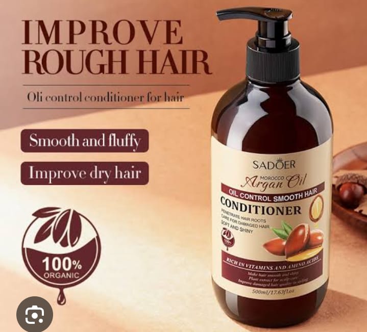 Sadoer Moroccan Argan Oil Hair Conditioner Soft and silky hair Anti-frizz Anti-dryness Anti-split hair conditioner (500 ml)