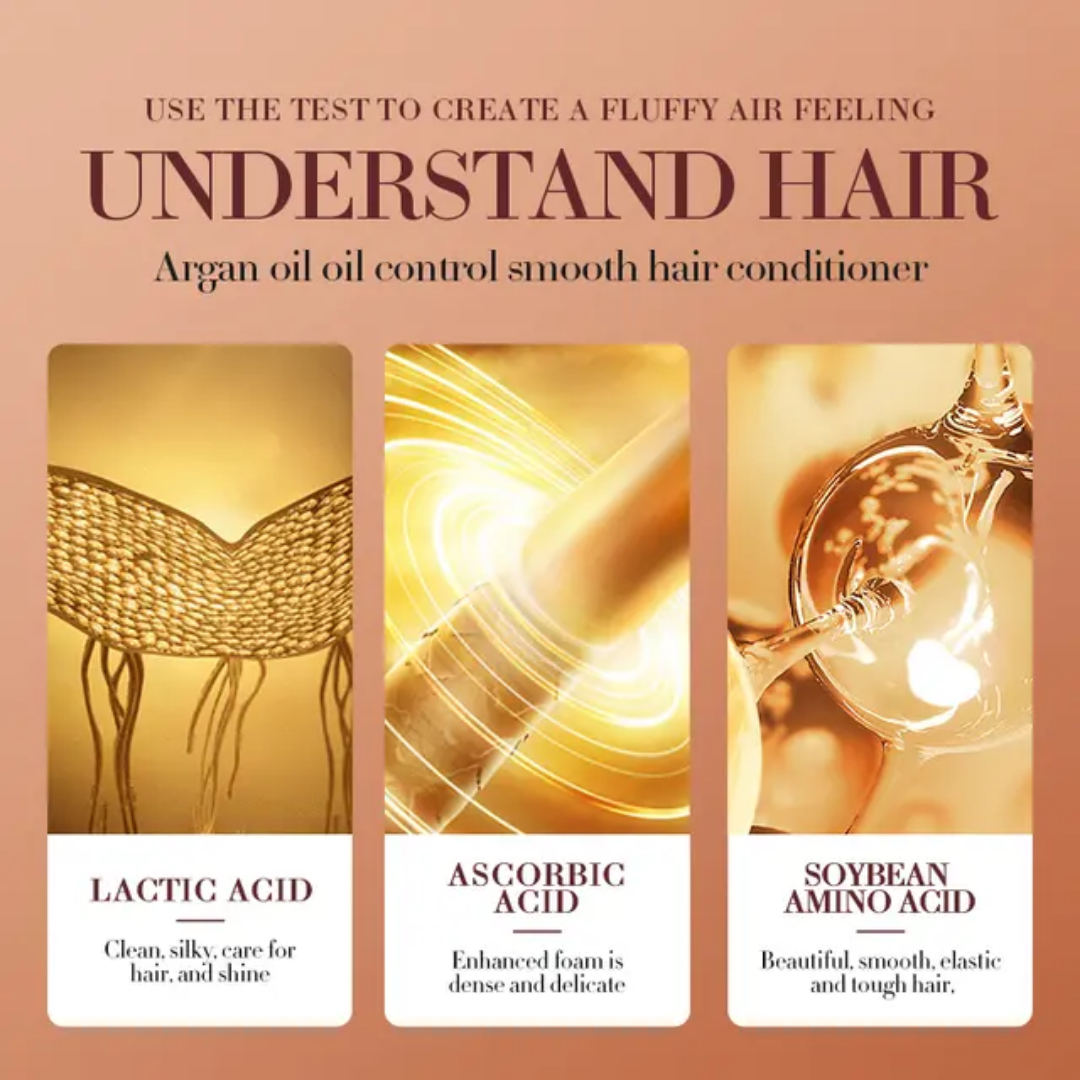 Sadoer Moroccan Argan Oil Hair Conditioner Soft and silky hair Anti-frizz Anti-dryness Anti-split hair conditioner (500 ml)