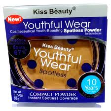 Kiss Beauty Youthful Wear Spotless Compact Instant Coverage Powder