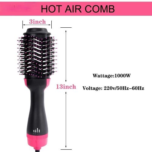 4IN1 Hot Air Brush One-Step Hair Dryer Styler and Dryer Blow Dryer Brush Professional Heating Comb 1000W Straightener Hair Comb