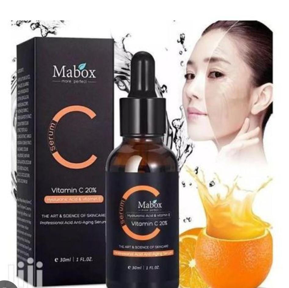 Mabox Anti-acne Vitamin C Serum With Hyaluronic Acid + Vitamin E Face Serum.