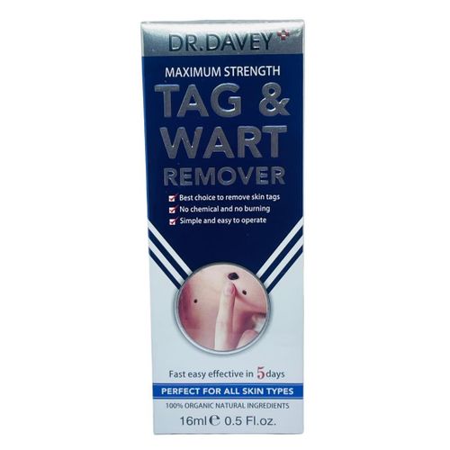 dr davey NEW ADVANCED MAXIMUM STRENGTH TAG & WART REMOVER 16ML