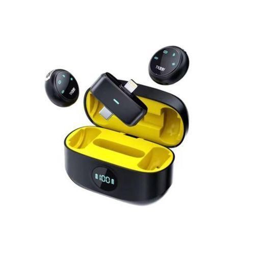 K31 2-in-1 Plug-and-Play Pro Dual Wireless Microphone with Noise Reduction – Portable Podcasting, TikTok & Studio Use