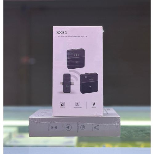 SX31 3 In 1 Lavalier 2.4G Wireless Noise Reduction Mic SX31 With Dual