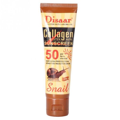 Disaar Sensitive Skin Collagen Sunscreen Suncream Sunblock SPF 50 with Snail 50g