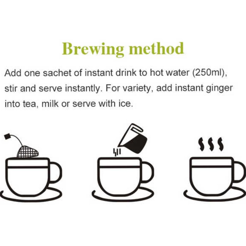 Wins Town LEMON & GINGER instant drink tea natural herbal fat burning slimming tea bags Lemon Ginger Honey beverage