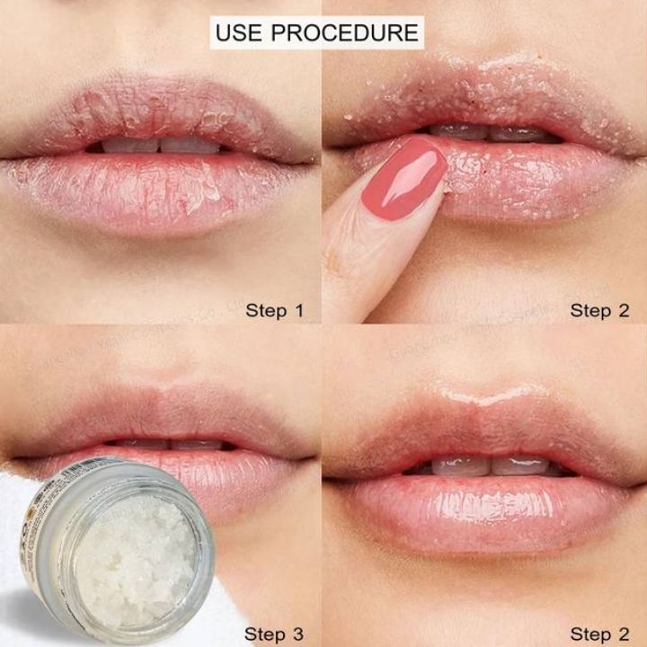 Dr. Meinaier Sugar Lip Scrub Ultra Hydrating Exfoliating Dry Chapped Lips Scrubber  Lip Moisturizer - Grape Rose Blueberry Turmeric Coconut Coffee Cherry Lemon Honey Green Tea Flavors