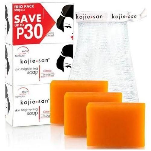 Kojic Acid Soap 3pcs Kojic Acid Skin Lightening (ORIGINAL) Kojie San Soap-Bright cool
