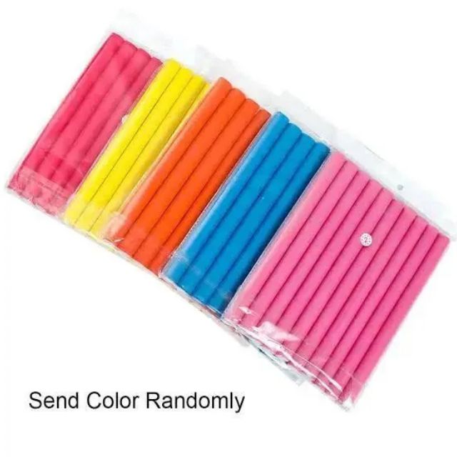 Fashion Flexible Curling Rods/ Hair Curlers /Twist Foam Hair Rollers /Flexi Rods Hair Curlers for Long Short Hair Soft Foam /No Heat Flexi-Rods Hair Curler for Women Girls Curly Hair