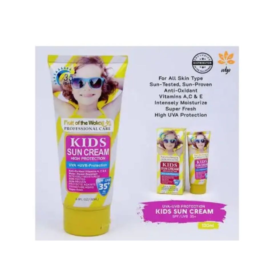 Fruit Of The Wokali Kids Sun Cream High Protection SPF/UVB 35+ - 130ml