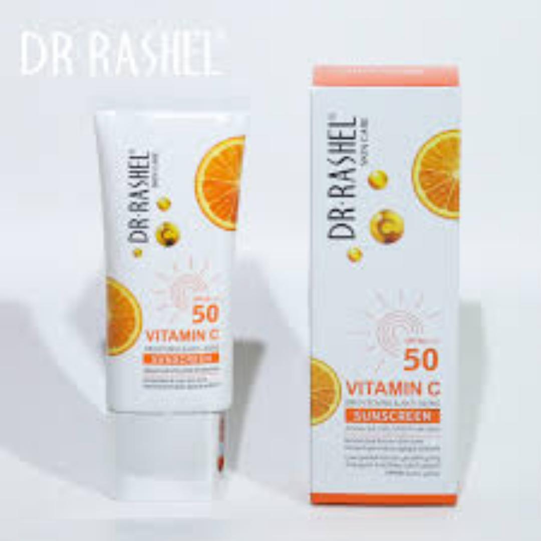 Dr. Rashel Vitamin C Brightening & Anti-Aging Sunscreen SPF 50 Sun UV protection Sunblock Cream