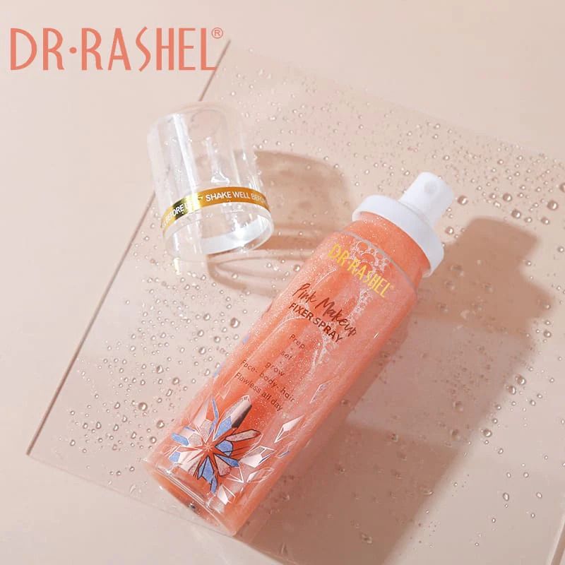 DR. RASHEL Lightweight & Moisturizing Pink Makeup Fixer Spray