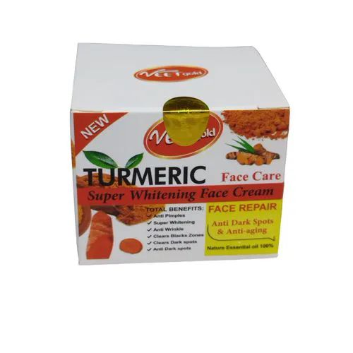 VEET GOLD Tumeric Super Whitening Face Cream 100g Anti- Pimples Super Whitening Anti-Wrinkle Clears Dark Spots Clears Black Zones Turmeric Face Cream and Moisturizers