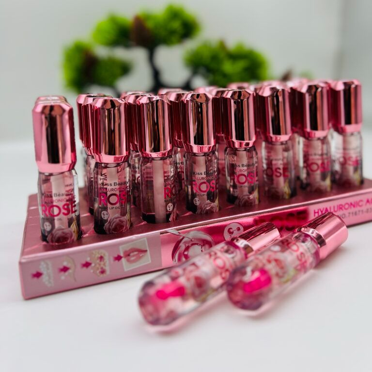 Hyaluronic Acid Rose Magic Lip Oil Colour Changing Kiss Beauty Makeup Hydrating Plumping Lip Gloss Coat For Cute Makeup Lipsticks Clear Serum Fruit Lip Balm Oils