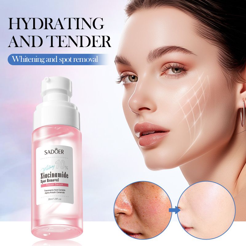 Sadoer Niacinamide Repair Serum Spot Removal with Tranexamic Acid Centella Alpha Arbutin, Ceramide Deep Whitenening, Brightening Nourish, Reduce Pigmentation, Soothing Hydrating Face Inhibits Melanin