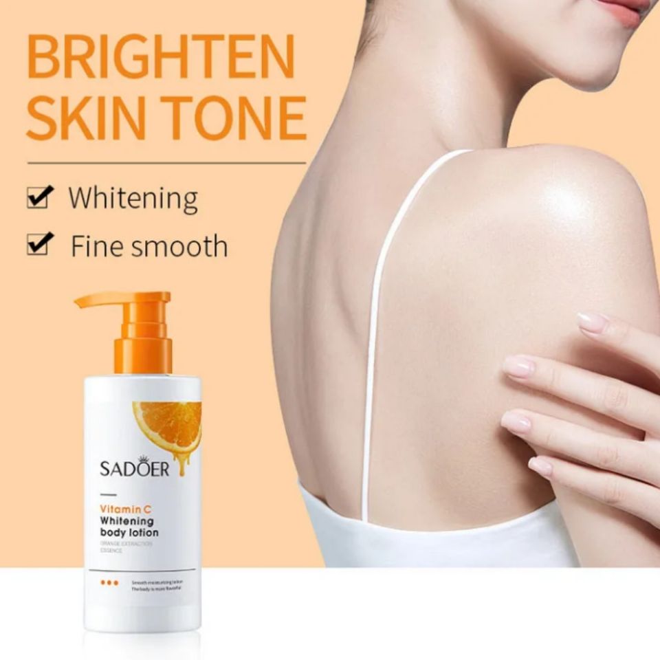 SADOER Vitamin C Whitening Body Lotion Cream Moisturizing Refreshing Whole Body Lightening Cream