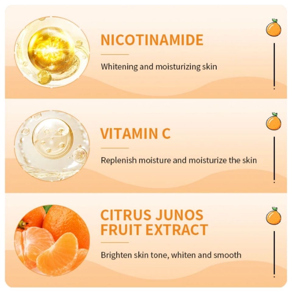 SADOER Vitamin C Whitening Body Lotion Cream Moisturizing Refreshing Whole Body Lightening Cream