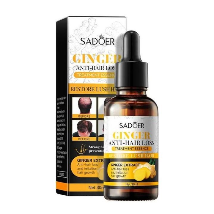 Hair Growth Oil Serum Sadoer Ginger Essence Hair Care Serum Hair Softening and Hair Moisturizer for best hair growth results Anti Hair Loss Treatment Essence 30ml
