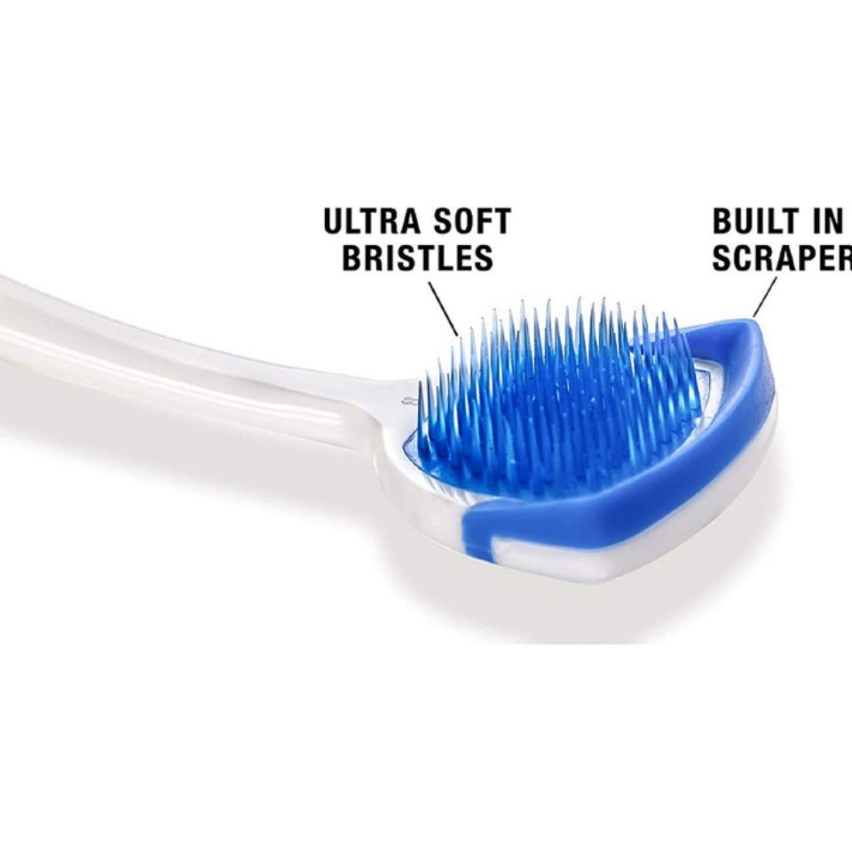 1/2 Pcs Tongue scraper Cleaner, suitable for adults and children, provides healthy oral care, is easy to use, and helps combat bad breath. Travel portable cleaner coating cleaning brush - Formula
