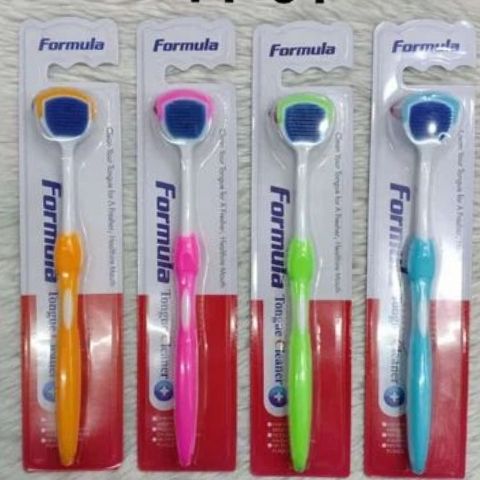 1/2 Pcs Tongue scraper Cleaner, suitable for adults and children, provides healthy oral care, is easy to use, and helps combat bad breath. Travel portable cleaner coating cleaning brush - Formula