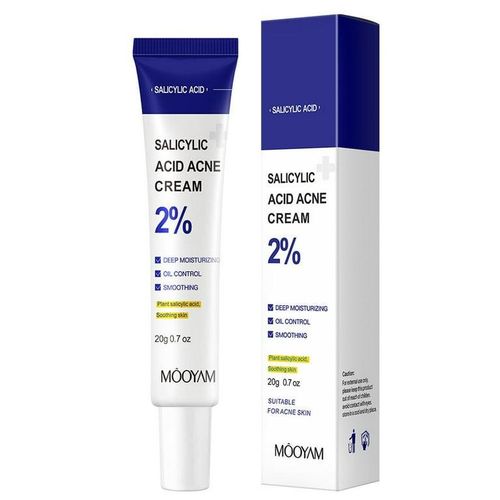MOOYAM Salicylic Acid Acne Cream Fast Repair Pimple Scar 2% Salicylic Acid Anti Spots Removal Gel Smoothing Body Face Skin Shrink Pores Cream