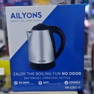 AILYONS 2L Electric Kettle Water Heater & Boiler Jug- coil less water kettle heating water boiling jug , Auto-Shutoff and Boil-Dry Protection, Stainless Steel