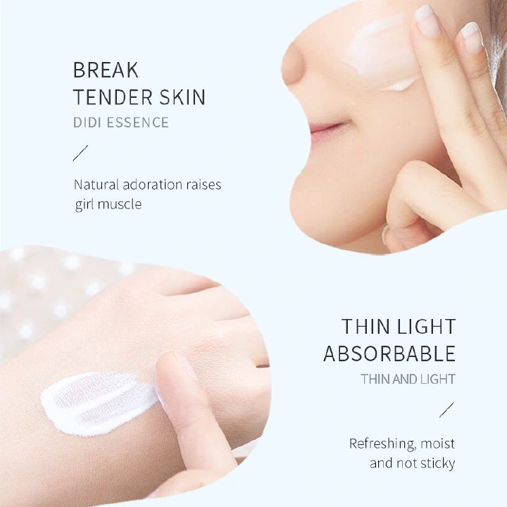 SADOER Unseen Sunscreen Lotion Sun screen Cream Protector Facial Solar Sun Block Spf Gel Sun Cream Oil Control No White SPF50+ PA+++ UVA UVB Protection