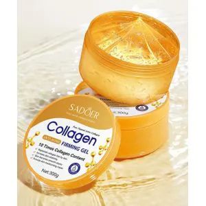 SADOER Collagen Anti-Aging Firming Gel Moisturizing Brightening Hydrating Skin Care Gel 300g Hydrating Anti-Wrinkle Facial Mask Cream Natural Organic Skin Care Soothing Gel