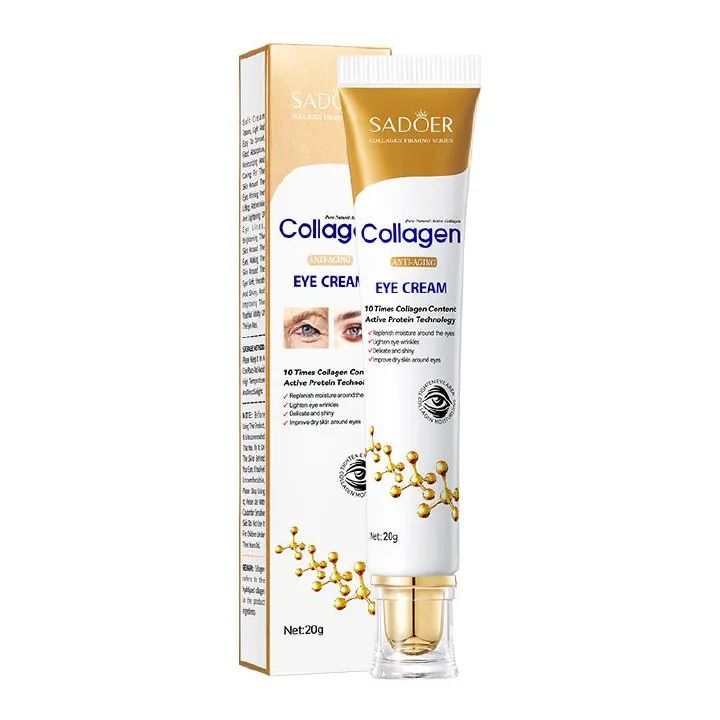 SADOER Collagen Eye Cream Anti Dark Circles Eye Bags Firming Skin Moisturizing Skincare Skin Care for Eyes Care  Anti Aging Repair Best Moisturizing and Improving
