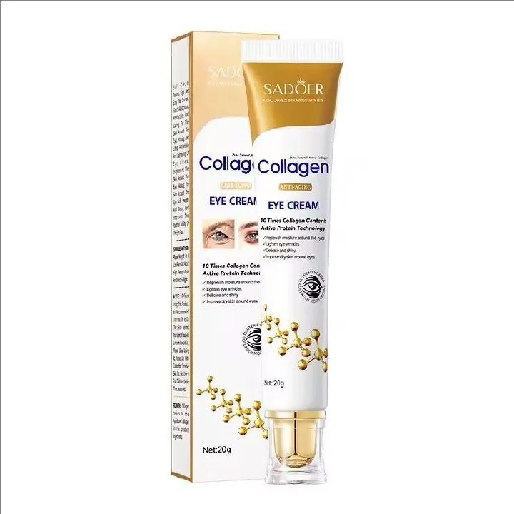 SADOER Collagen Eye Cream Anti Dark Circles Eye Bags Firming Skin Moisturizing Skincare Skin Care for Eyes Care  Anti Aging Repair Best Moisturizing and Improving