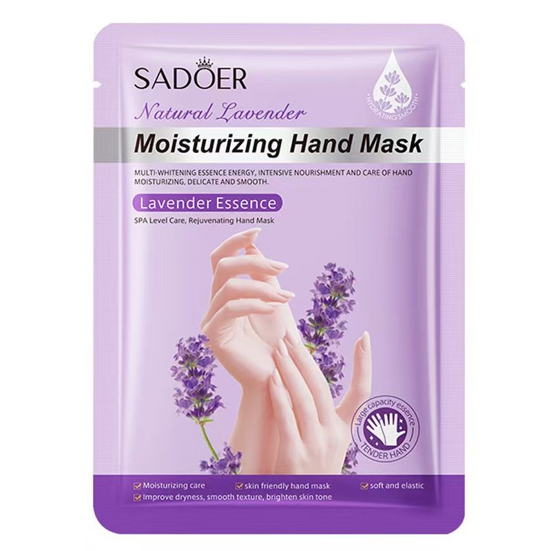 SADOER Natural Lavender Exfoliating Foot Mask Removing Dead Skin Whitening Heels Feet Spa Pedicure socks Peeling Anti Cracked Foot Care Deep Moisturizing Nourishing