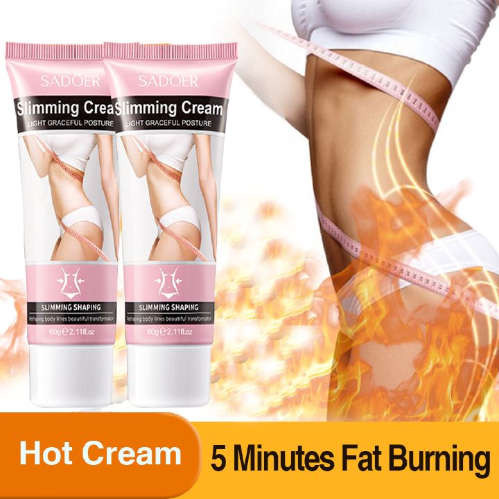 SADOER Slimming Cream Lose Weight Management Fat Burning Body Shaping Thigh & Belly Fat Fast Acting Weight Loss Cellulite Treatment Natural Extract Firming Cream