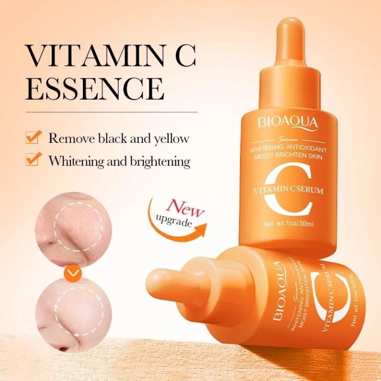 3 in 1 Vitamin C + Hyaluronic Acid + Retinol Serum Set Essence Brightening Anti-Aging Moisturizing Face Skin Care Whitening improves Skin Firmness, Even Skin Tone, Wrinkles, Aging Face Facial BIOAQUA