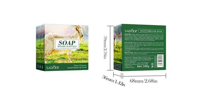 SADOER Natural Goat Milk Oil Soap & Herbal Bath Soap Cleansing Skin care Beauty, Personal care, Hygiene - Flower Shaped
