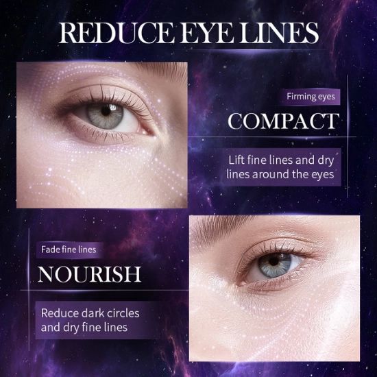 60Pcs Sadoer Starry Orange Vitamin C Collagen Eye Mask Anti Dark Circles Under Eyes Patches Moisturizing Anti-Wrinkles Anti-Aging Care gel Masks