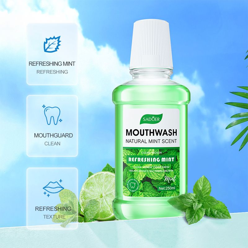 Sadoer Mouthwash Lemon / Mint / Peach fruit scent Remove Oral  Odor Mouth Liquid Cleansing Rinse Mouth Wash