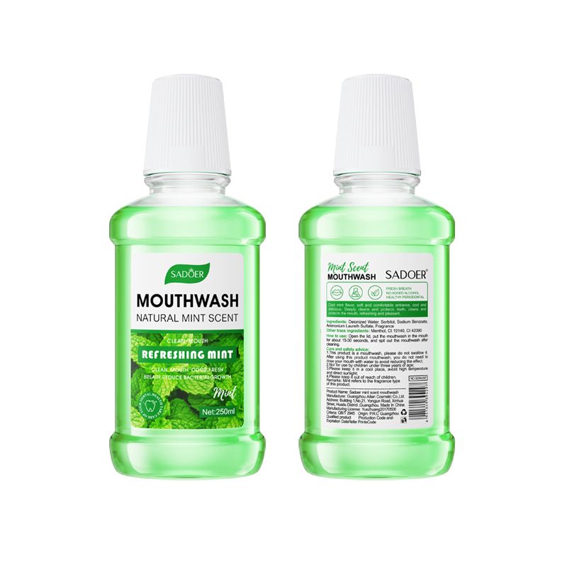 Sadoer Mouthwash Lemon / Mint / Peach fruit scent Remove Oral  Odor Mouth Liquid Cleansing Rinse Mouth Wash