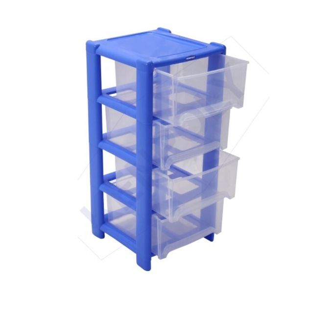Kenpoly Small Multi-Store-4 Stack drawer BLUE
